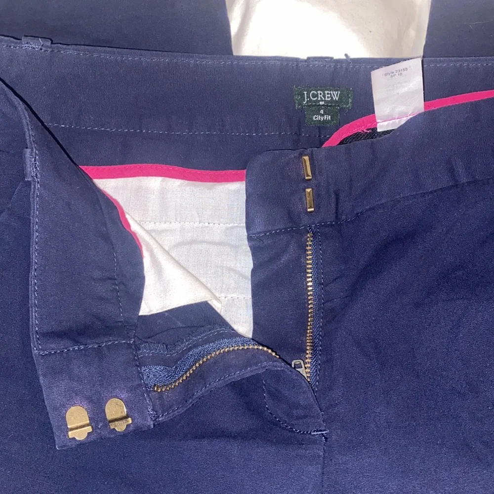 J. Crew navy city fit capris, size 4.